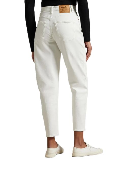 Polo Ralph Laurenhigh-rise tapered jeans Polo Ralph Lauren | 211-969399-001LOW STRDENIM CROCUS WSH